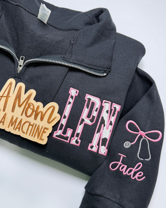 Healthcare Quarter Zip (RN, LPN, CNA, NP, EMT, LAB, etc.)