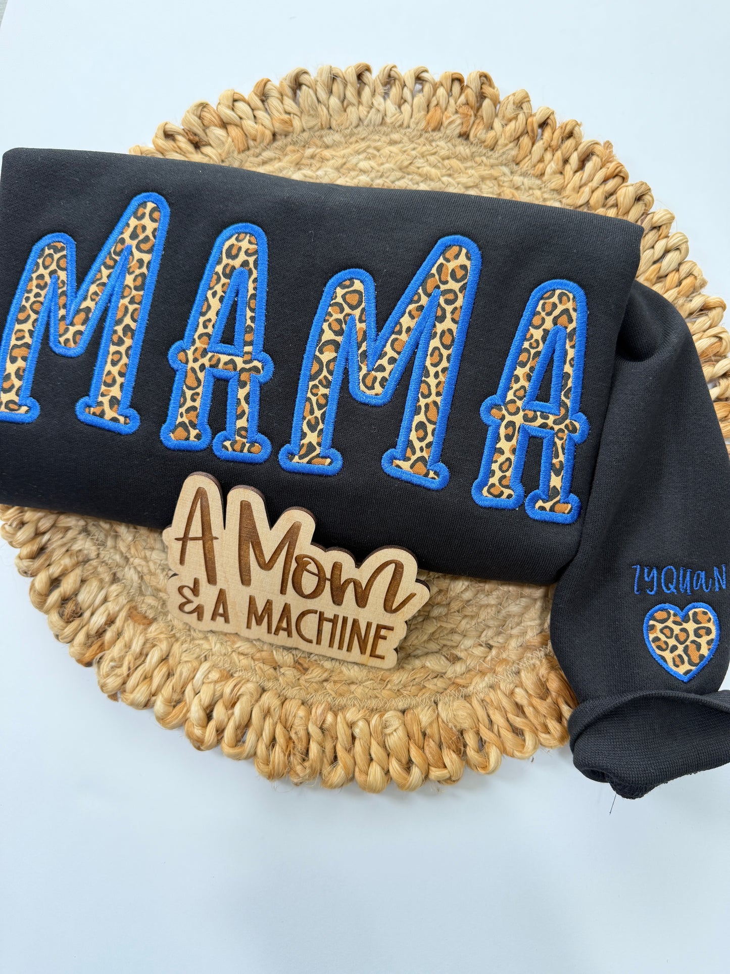 Cute Mama Appliqué Sweatshirt