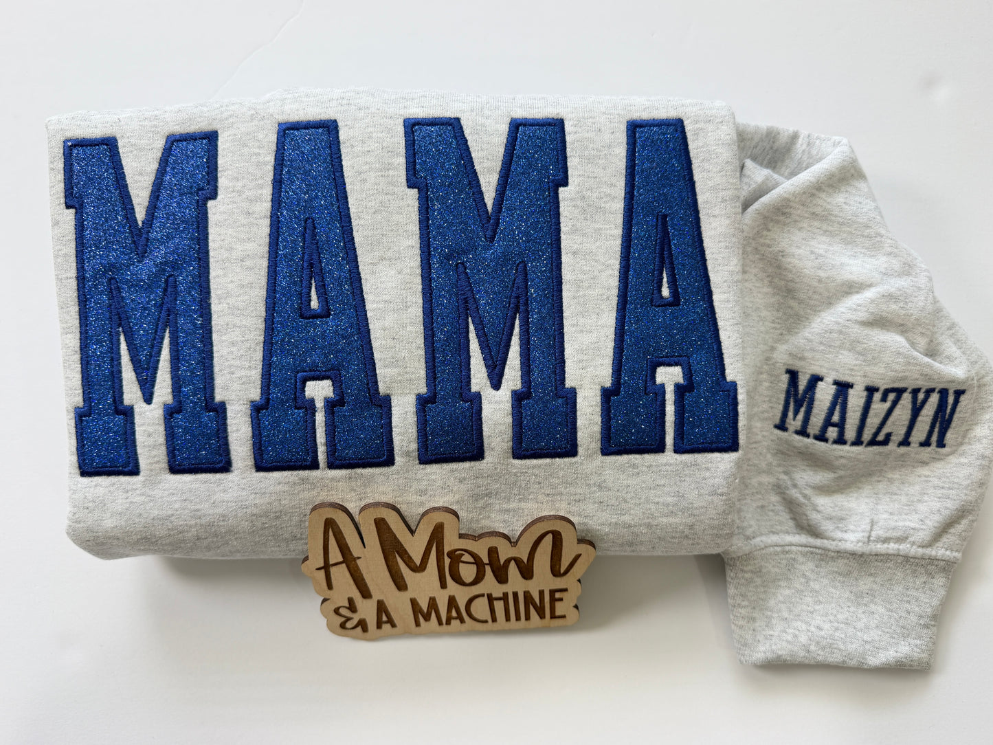 Personalized Glitter Applique Sweatshirt | MAMA, GIGI, AUNTIE, GRANNY