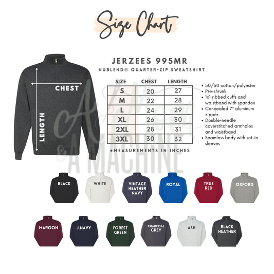 Pencil Bow Quarter Zip