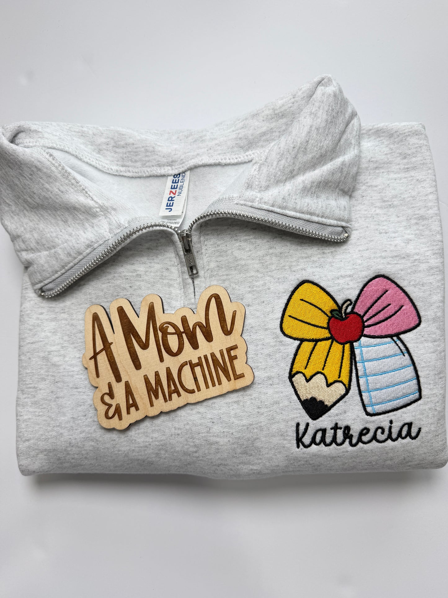 Pencil Bow Quarter Zip